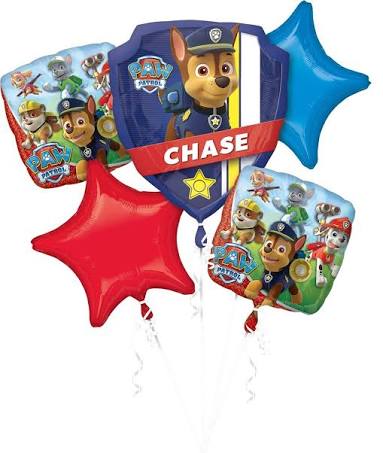 Kit de ramo de globos Chase de la Patrulla Canina