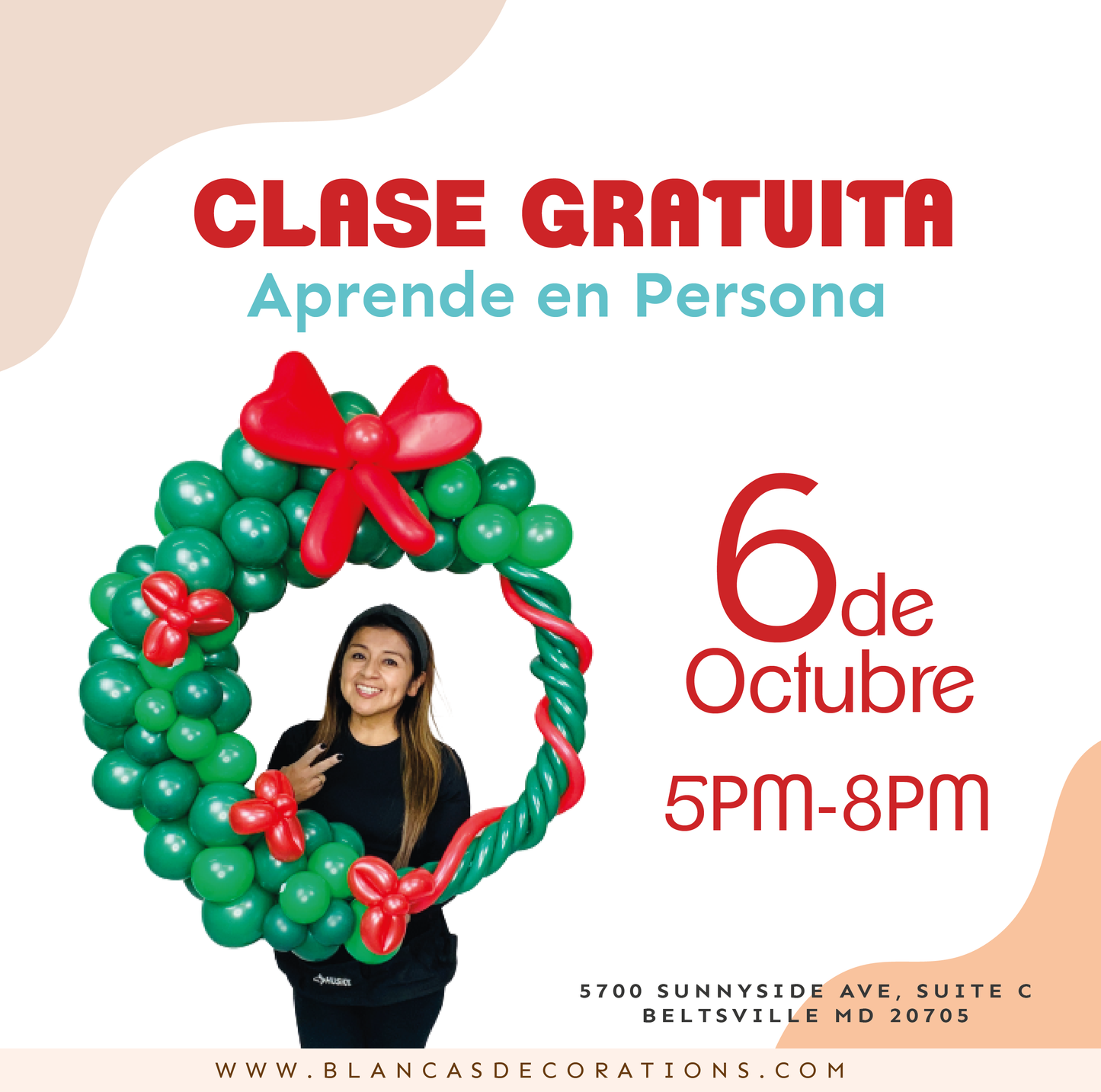 FREE CLASS - CLASE GRATUITA PRESENCIAL TEMA NAVIDEÑO