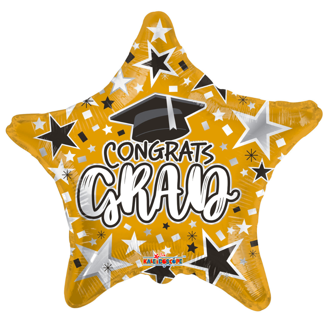 18" Graduation Gold Star Foil