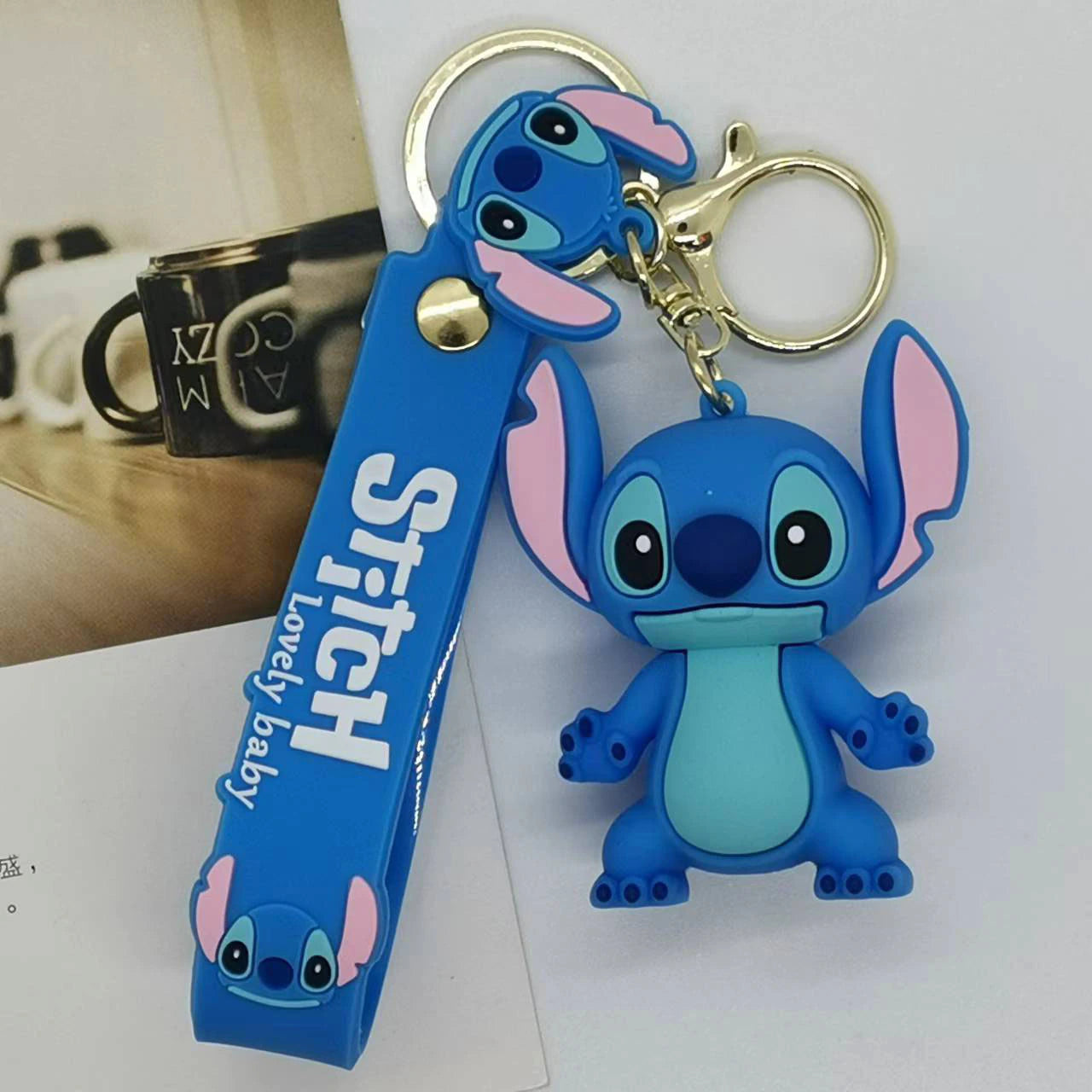 Blue Stitch keychain