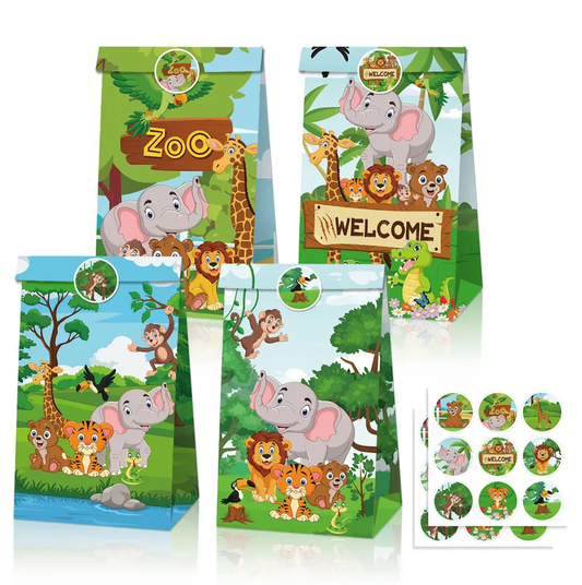 Zoo Small Party Bags 12 CT