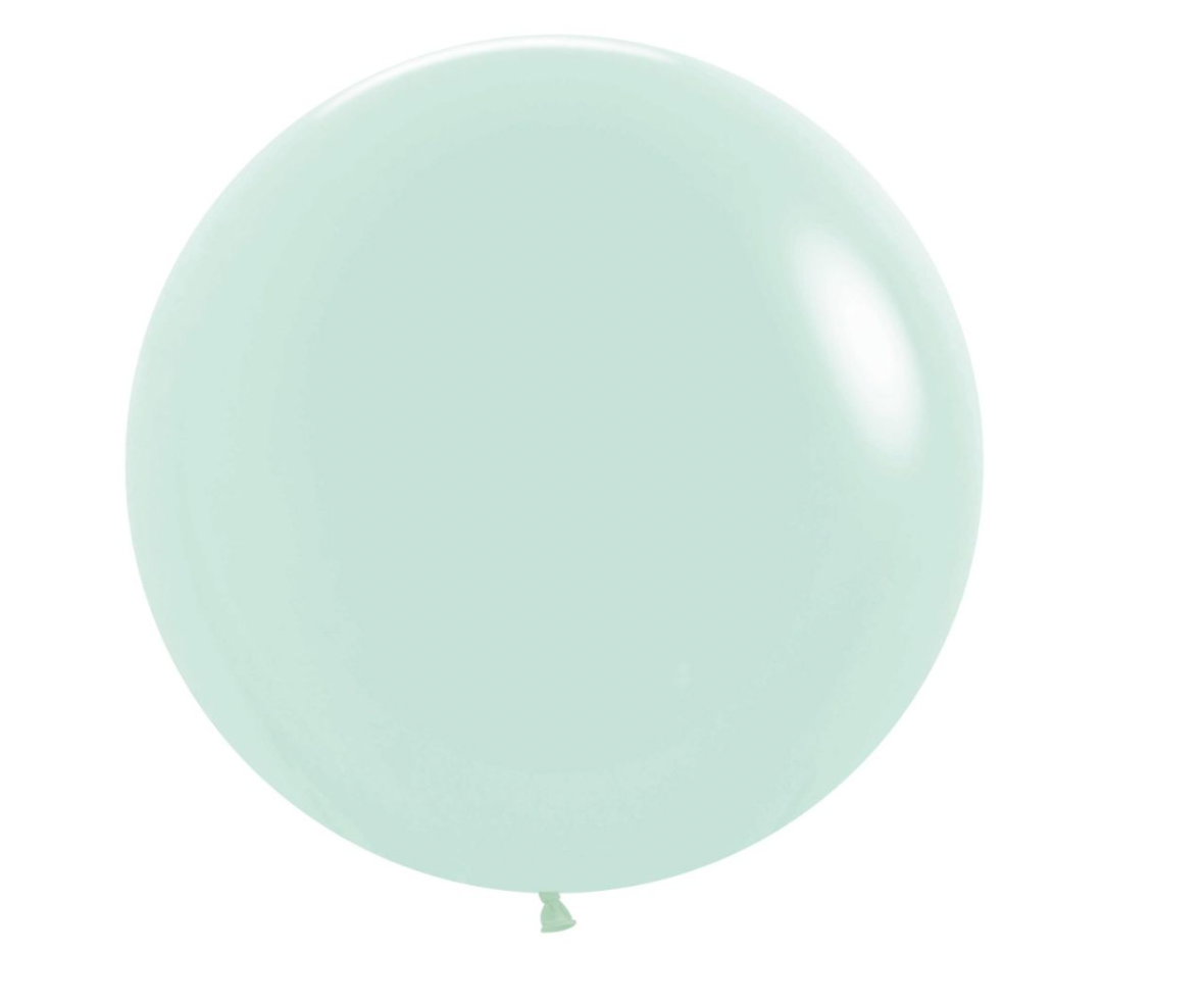 Betallatex de látex verde pastel mate de 24” (10 u.)