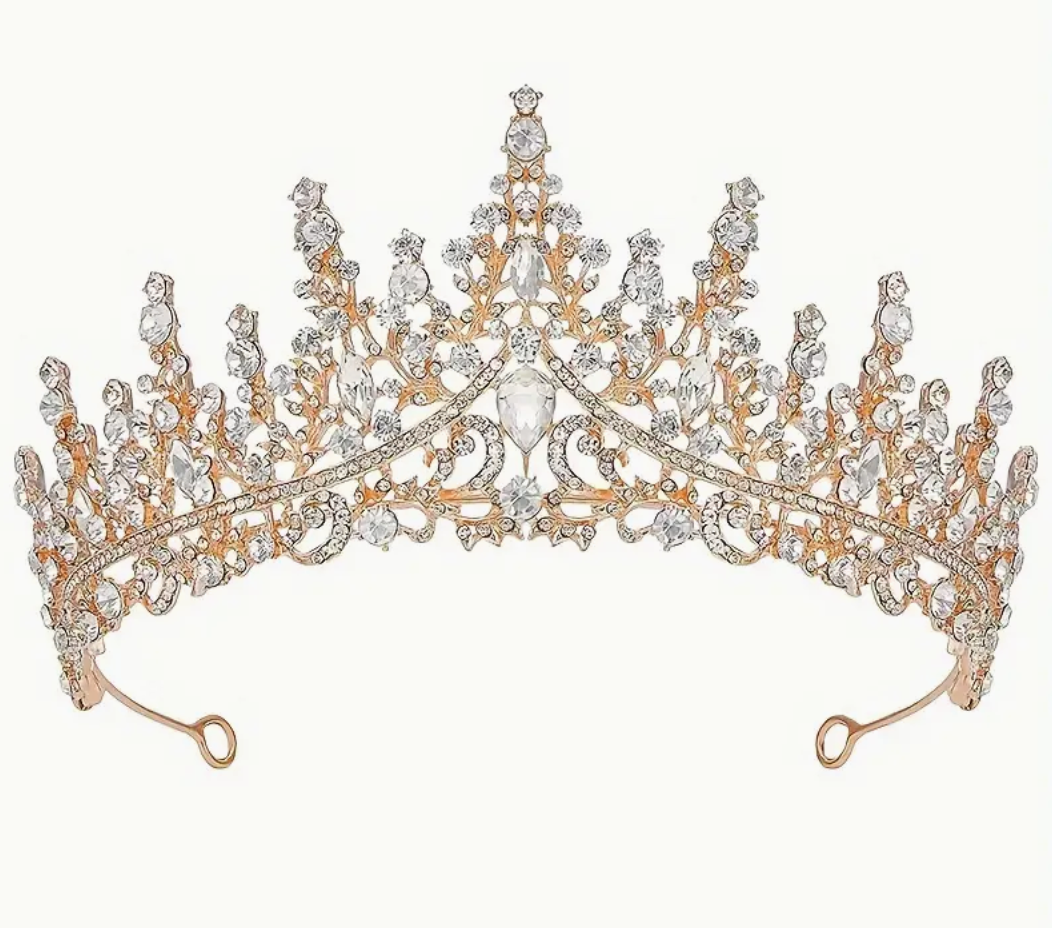 Gold crystal Tiara