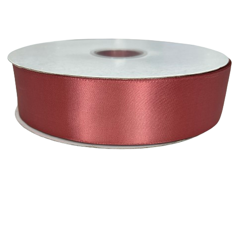 1 1/2"  Dusty Rose Satin Ribbon Double-face 100 Yds