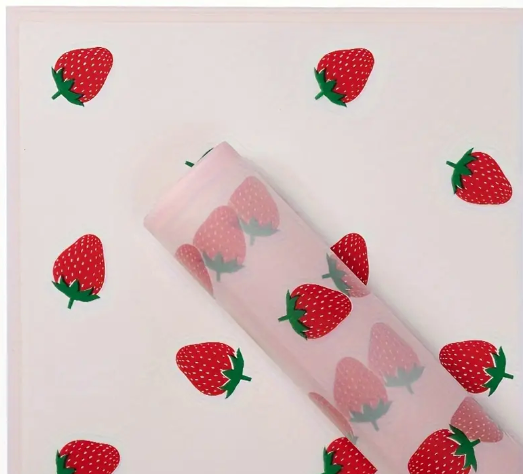 strawberry wrapping paper