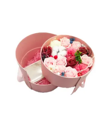 Double Layer Round Flower Box