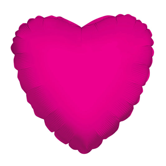 Lámina de corazón rosa fuerte de 4" (1 CUENTA)