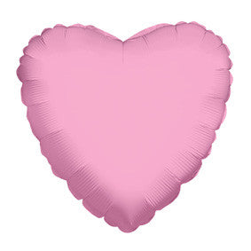 Lámina de corazón rosa claro de 4" (1 CUENTA)