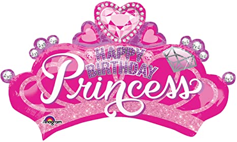 32” Happy Birthday Princess Tiara