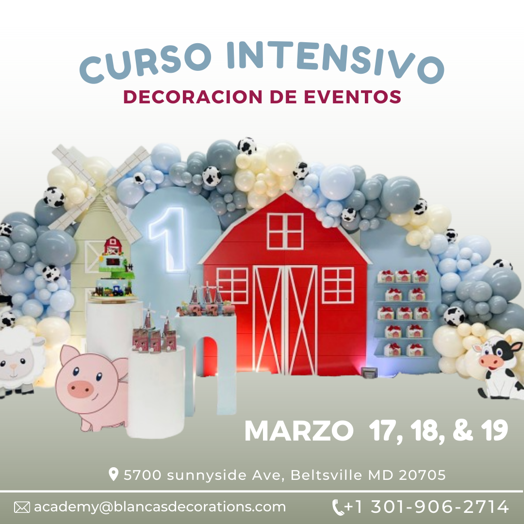 CURSO INTENSIVO - Decoración de Eventos