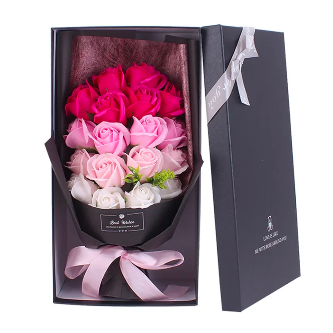 Rose Flower Elegant Bouquet Box