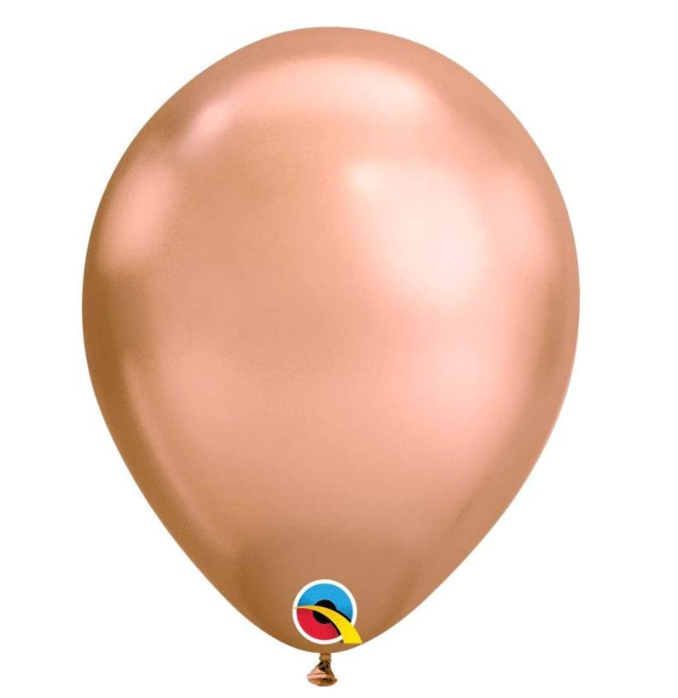 Oro rosa cromado Q de 11" (100 unidades)