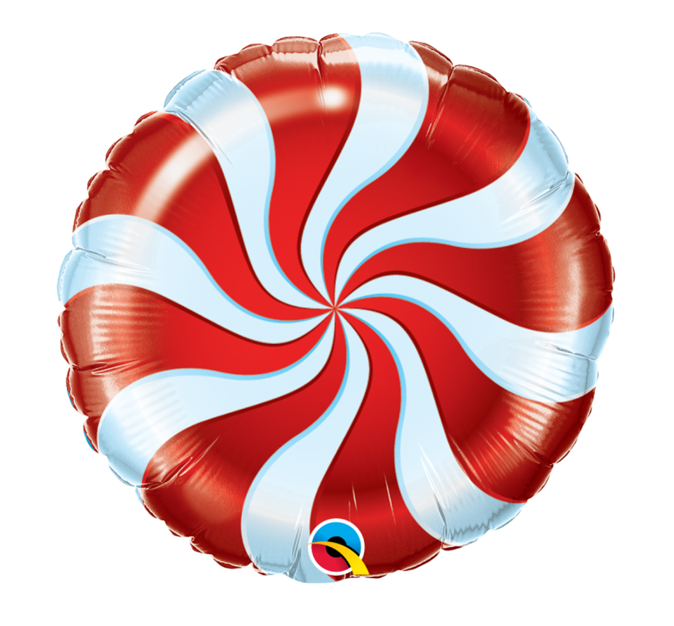 18" Candy Swirl Red (Qualatex)