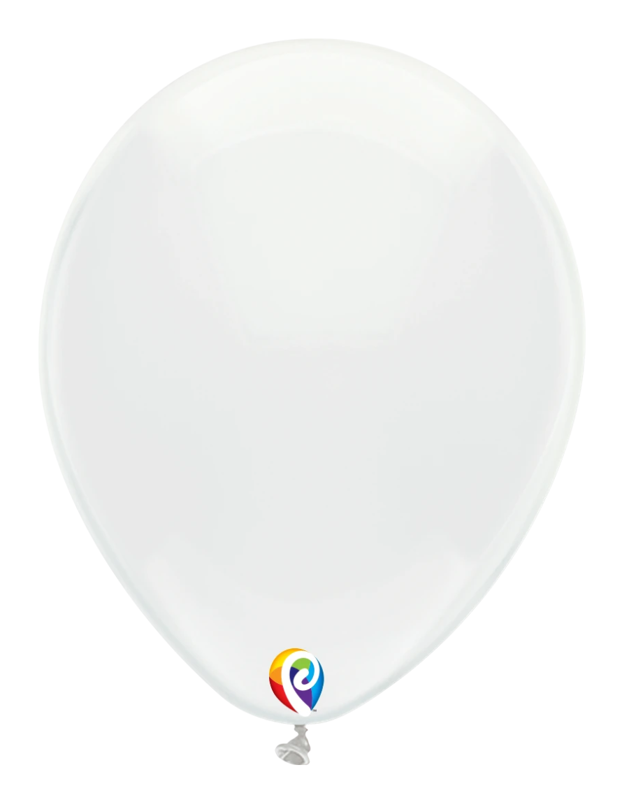 Globos de látex BLANCO Funsational de 12" 50 CT