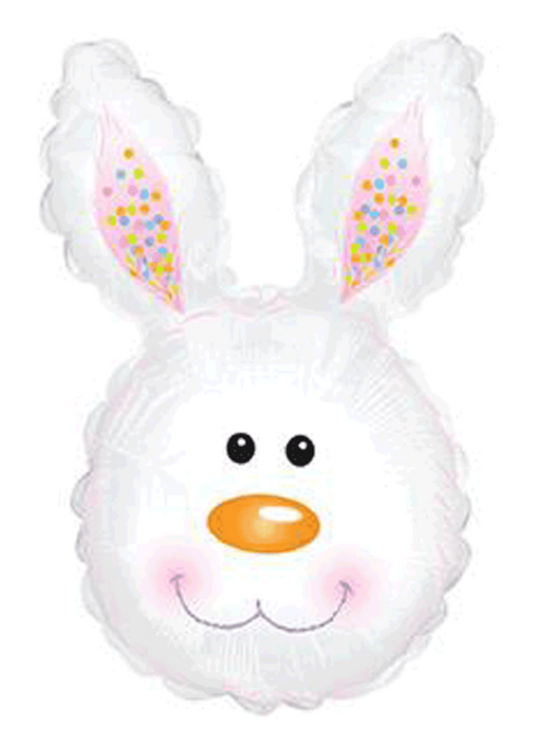 30" Bunny head Shaped Balloon Anagram (1 CT)