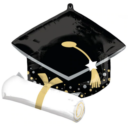 Blanca Theme Printed Grad Cap Topper