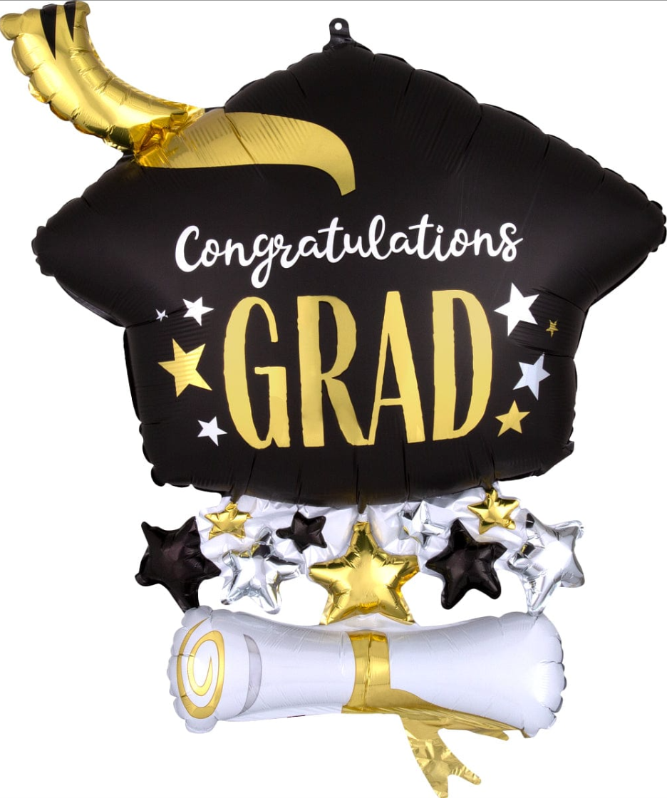 25" Felicidades Graduado Foil Globo 1 CT 