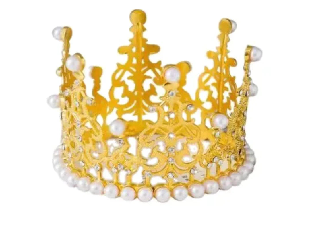 Medium Gold Round Crown