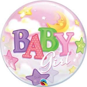 22” Baby Girl Bubbles Qualatex (1 CT)