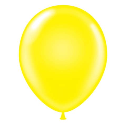 Globo Tuftex amarillo de 17” (50 u.)