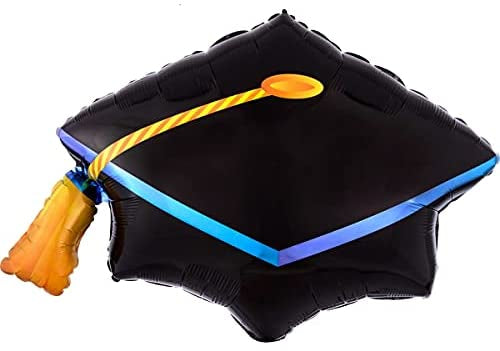 31” Hat Graduate Black Foil Balloon (1CT)