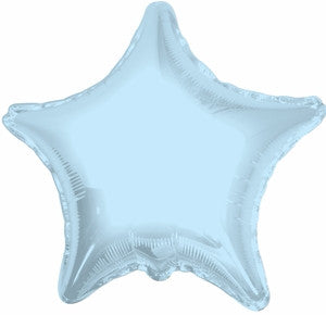 Lámina de estrella azul bebé de 4" (1 CUENTA)