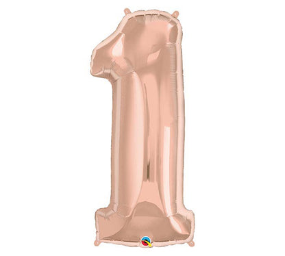 Número de oro rosa de 34" (Qualatex)